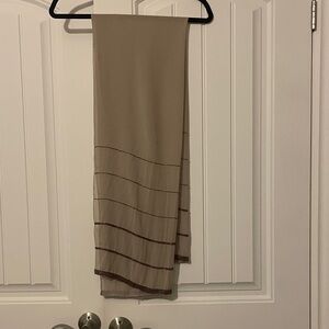 100% silk Elegant Lavender Scarf with purple crystal beads